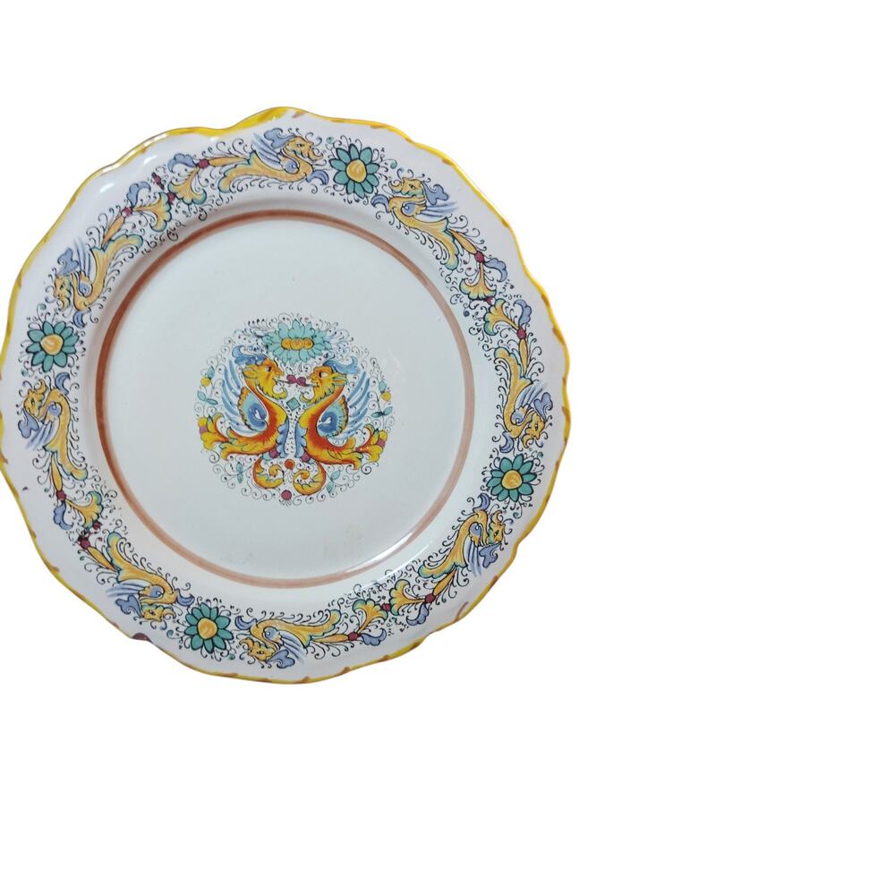 Plate Meridiana Ceramiche ITALY HAND PAINTED Rafaellesco Renaissance